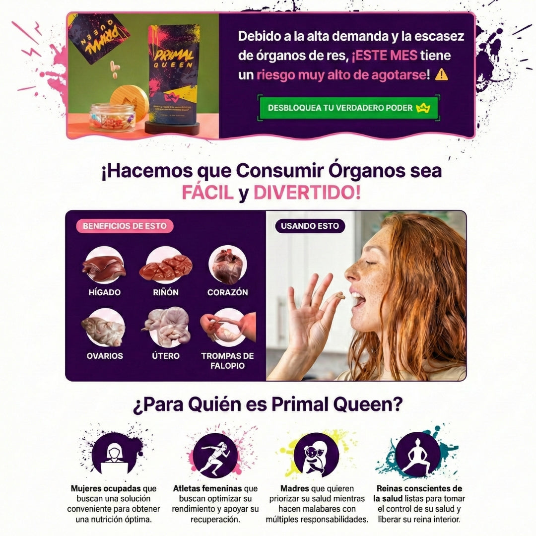 Primal Queen – Fuerza, Vitalidad y Balance Femenino en su Forma Más Pura.
