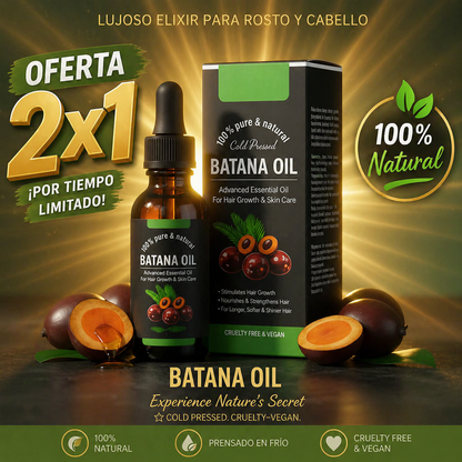 🛍️ BATANA OIL 2X1 – LLEVA 2, PAGA 1 TRATAMIENTO PREMIUN CAPILAR CON ENVIO GRATIS✨