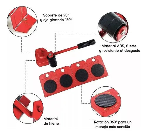 Kit Movedor de Muebles® (5 piezas) Envio Gratis