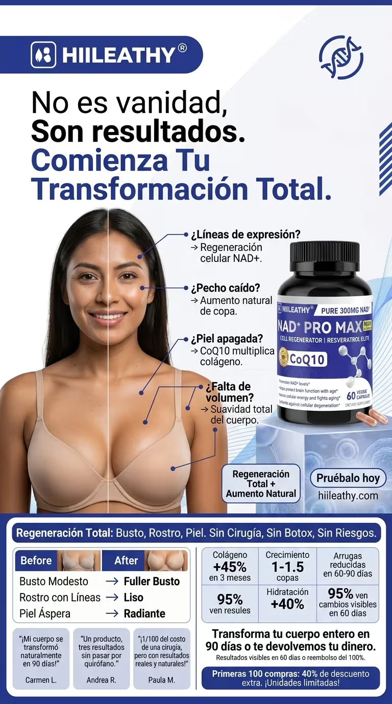 NAD+ PRO MAX LONGEVIDAD, CRECIMIENTO NATURAL Y RENDIMIENTO TOTAL + ENVIO GRATIS